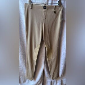 Devon-Aire Women’s Tan Riding Breeches with Knee Patches
